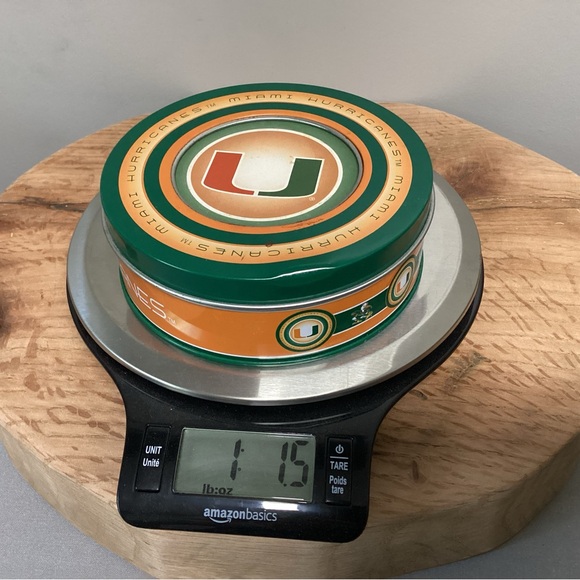 🟢 Miami Hurricanes College Football Ceramic Coaster Set in Metal Tin - Rare - Picture 16 of 16